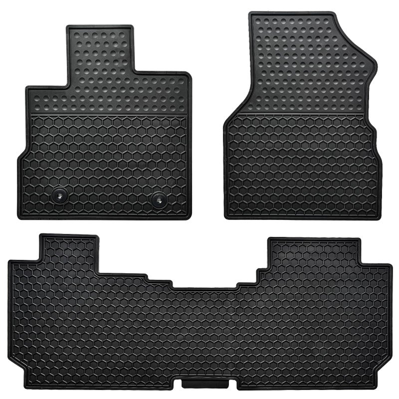 Megiteller Car Floor Mats Custom Fit for Chevrolet Chevy Equinox/GMC Terrain 2018 2019 2020 2021 2022 2023 2024 Odorless Washable Heavy Duty Rubber All Weather Floor Liners - Image 1